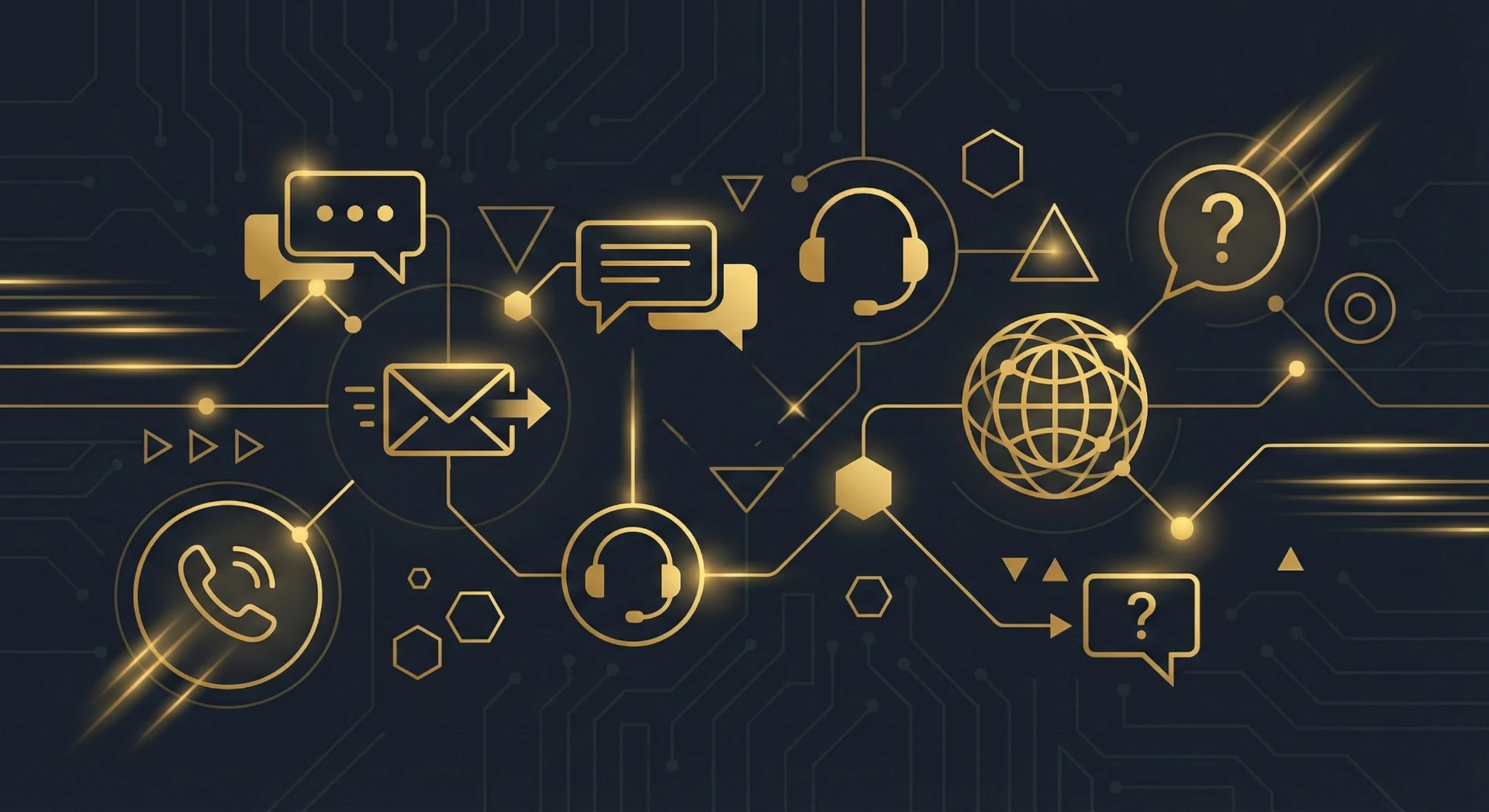 Abstrakcyjna wizualizacja kontaktu i komunikacji z creationX